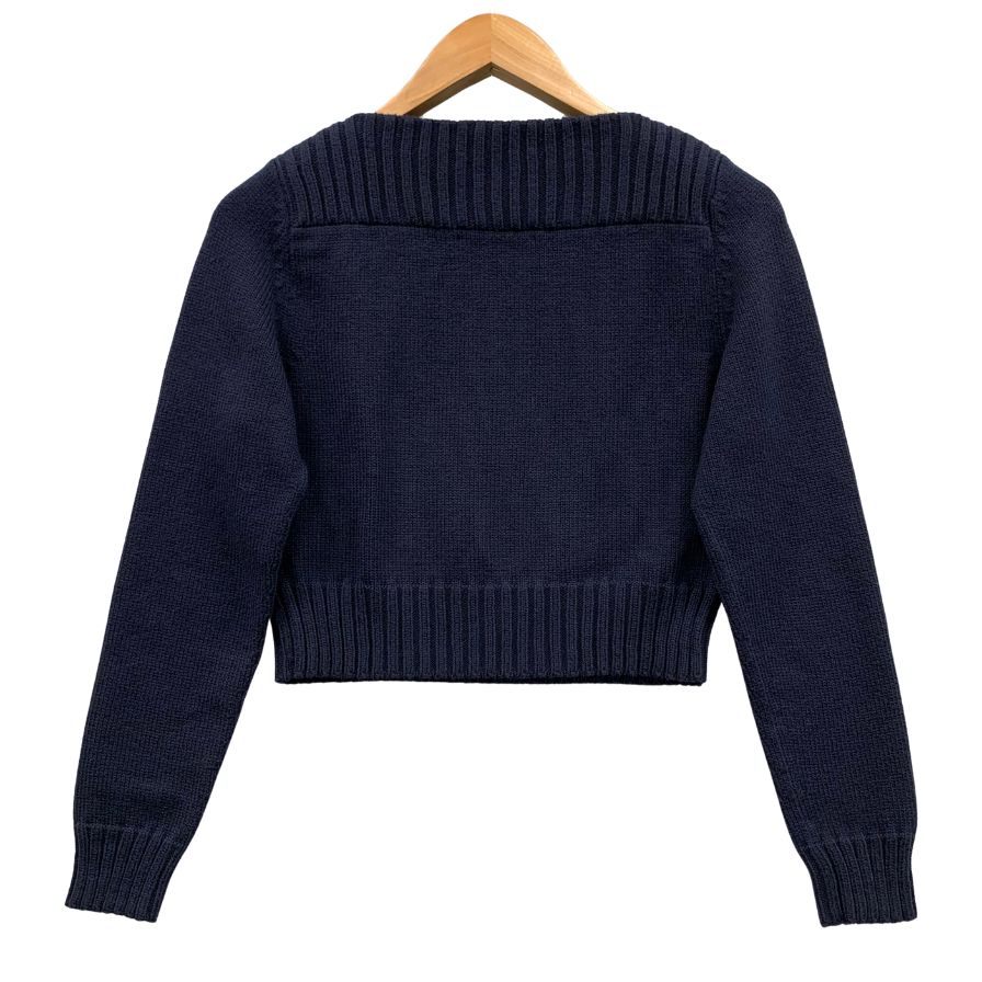 極美品◆フォクシー ニューヨーク ニットセーター サイズ38 紺 レディース 41674-NSKOF603MK FOXEY NEW YORK 【AFB11】