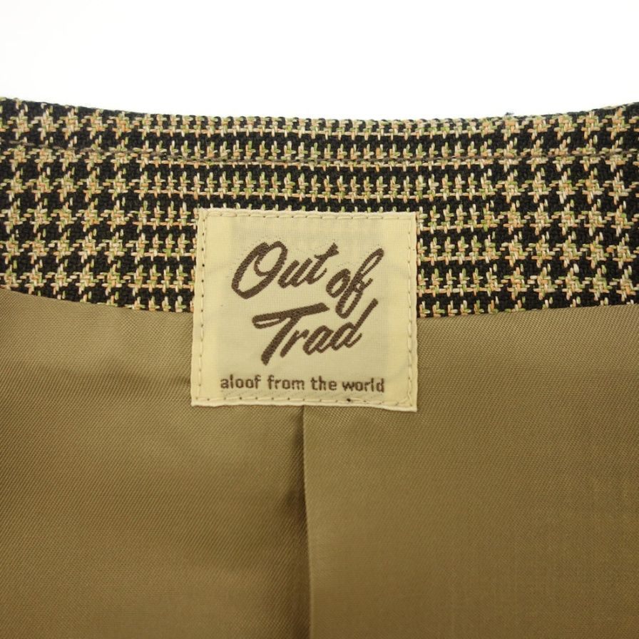 アウト オブ トラッド ベスト キース グレンプレイド チェック ベージュ メンズ サイズ3 OUT OF TRAD Keith Glen Plaid【LA】