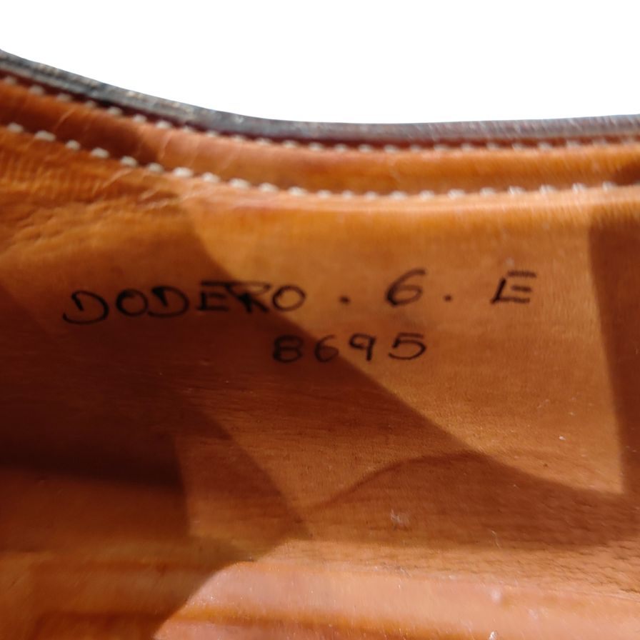 ジョンロブ レザーシューズ ドデーロ Uチップ イタリアボノーラ製 8695ラスト Sスタンプ ブラウン サイズUK6E JOHN LOBB ビジネスシューズ 約25.0cm【LA】【中古】