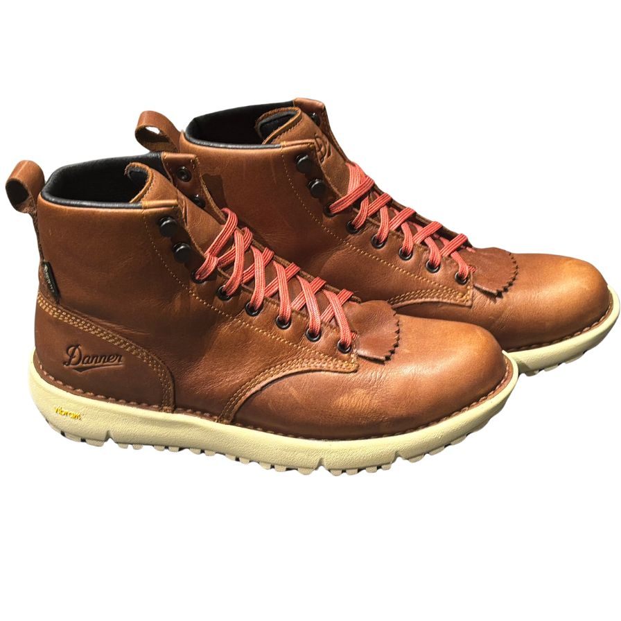 ダナー ブーツ レザーブール ロガー 34651 917 ブラウン メンズ US8 Danner 約26.5cm【LA】【中古】