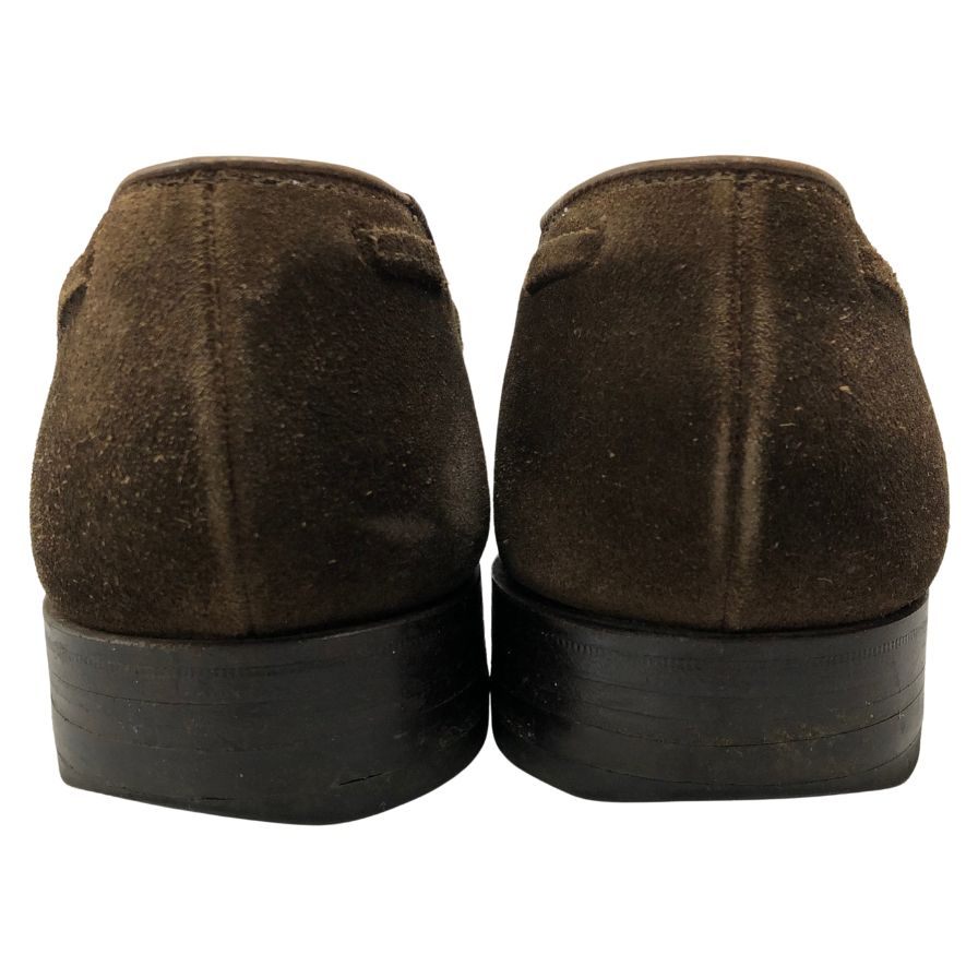 クロケット&ジョーンズ レザーシューズ タッセル ローファー キャベンディッシュ3 スエード メンズ ブラウン サイズUK5.5E CROCKETT&JONES CAVENDISH3 約24.5cm【AFC30】