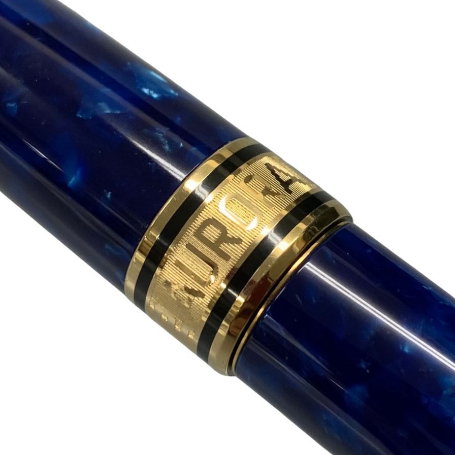 アウロラ 万年筆 初期 オプティマ 14K M字 ブルー AURORA【AFB54】