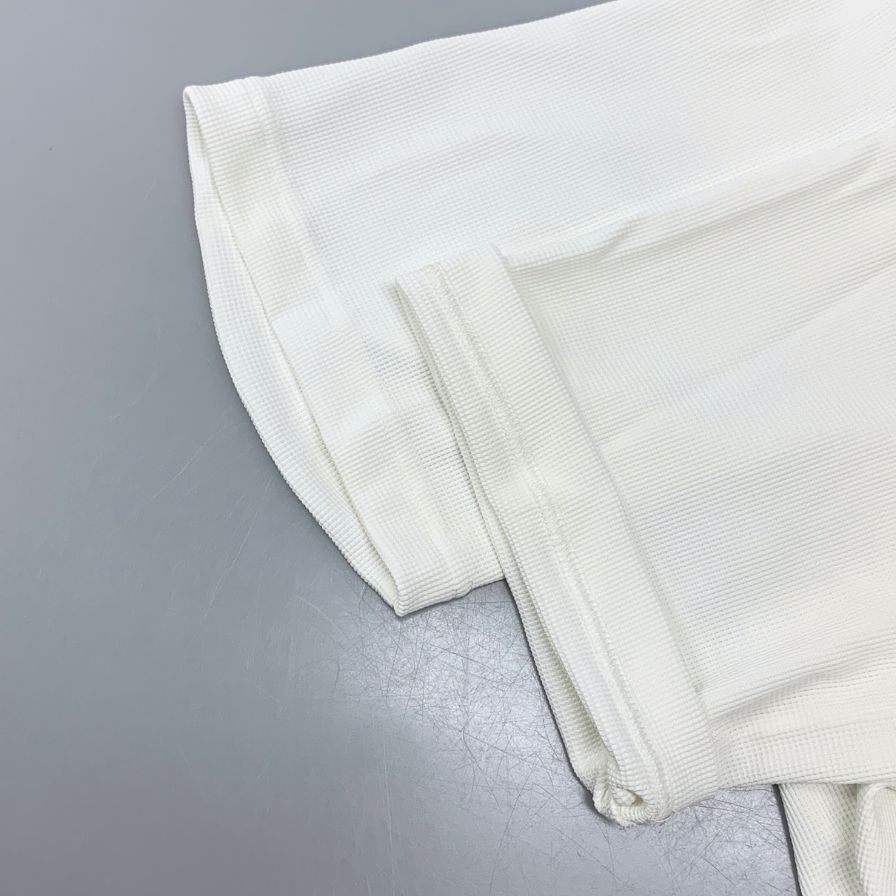 極美品◆ユナイテッドアローズ ゴルフ シャツ ホワイト モックネック メンズ サイズL UNITED ARROWS GOLF 【AFB45】