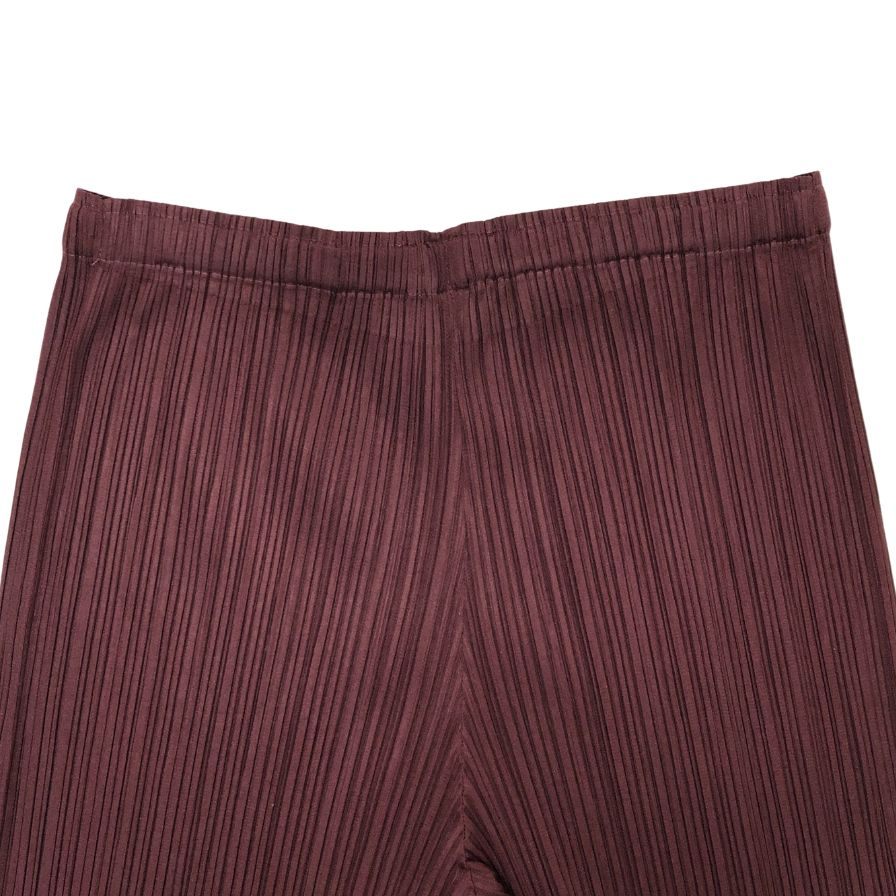 プリーツプリーズ イッセイミヤケ パンツ レディース サイズ4 ボルドー PP13-JF752 PLEATS PLEASE ISSEY MIYAKE 【AFB34】