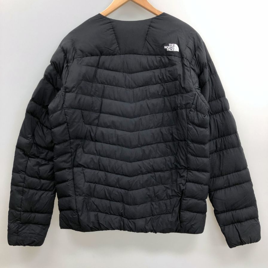 美品◆ノースフェイス ダウンジャケット NY82213 サンダー ラウンドネック ブラック サイズXL メンズ THE NORTH FACE 【AFA24】