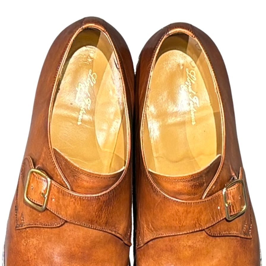 ロイドフットウェア レザーシューズ シングルモンク 2822ER04 ウォルナット UK8.5E Lloyd Footwear ビジネスシューズ 約27.0cm【LA】【中古】