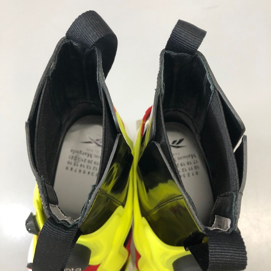 メゾンマルジェラ リーボック スニーカー Tabi Instapump Fury Hi S34WU0023 イエロー系 レディース サイズ37 Maison Margiela Reebok 約23.5cm【AFD1】