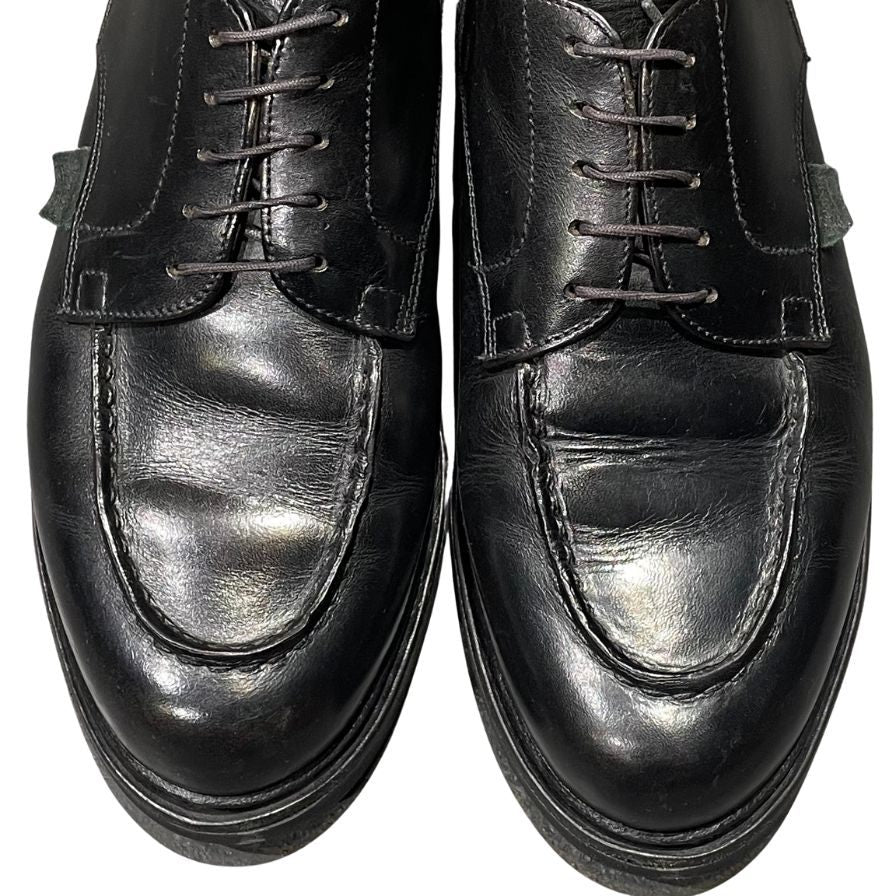 パラブーツ レザーシューズ シャンボード Uチップ カーフ ブラック メンズ サイズUK7 Paraboot CHAMBORD ビジネスシューズ 約25.5cm【LA】【中古】