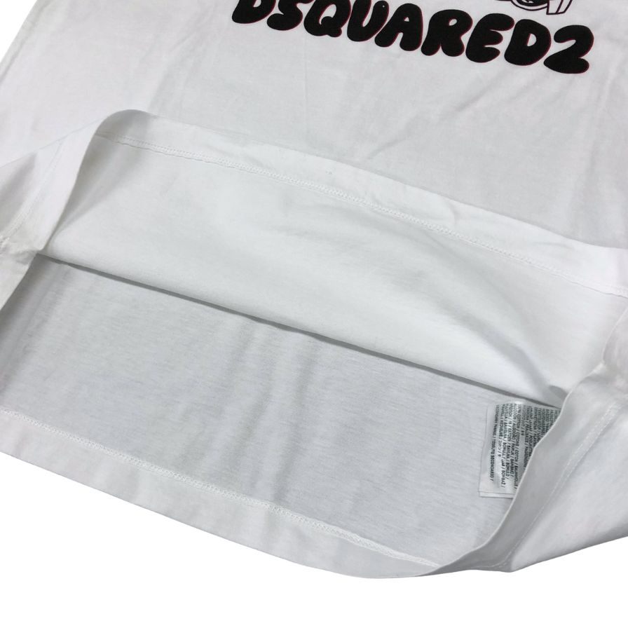 新品同様◆ディースクエアード ツインズラビット Tシャツ メンズ サイズM ホワイト DSQUARED2 【AFB8】