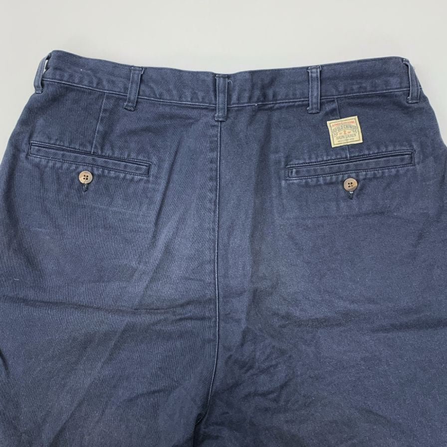 ポロ チノ ラルフローレン ショートパンツ コットン メンズ ネイビー サイズ34 POLO 【AFB30】