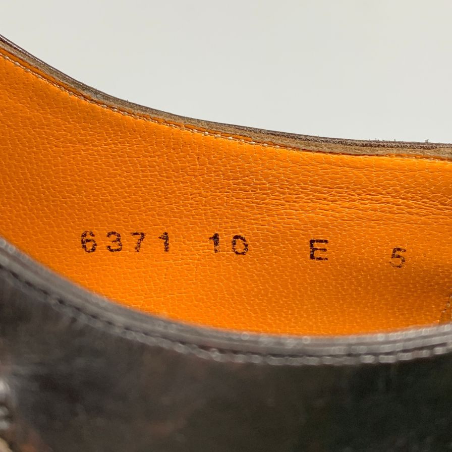 サントーニ レザーシューズ 6371 シングルモンク サイドストラップ キャップトゥ メンズ ブラウン系 サイズUK5 Santoni 約24.0cm【AFC45】