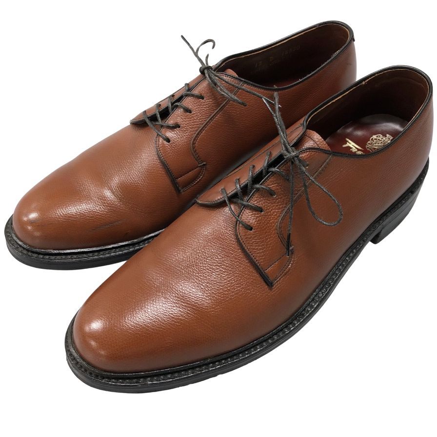 フレンチシュライナー レザーシューズ プレーントゥ 40166 サイズUK12D FRENCH SHRINER 約30.0cm【AFC41】