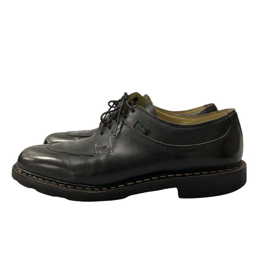 パラブーツ レザーシューズ アヴィニョン Uチップ サイズ8 ブラック PARABOOT AVIGNON 約27.0cm【LA】