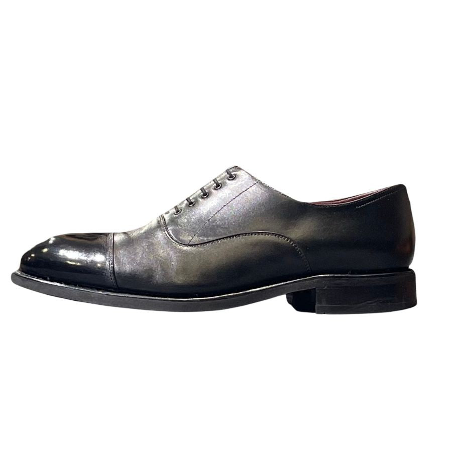 パラブーツ レザーシューズ ストレートチップ クレマンソー メンズ サイズUK8 ブラック PARABOOT CLEMENCEAU ビジネスシューズ 約27.0cm【LA】【中古】