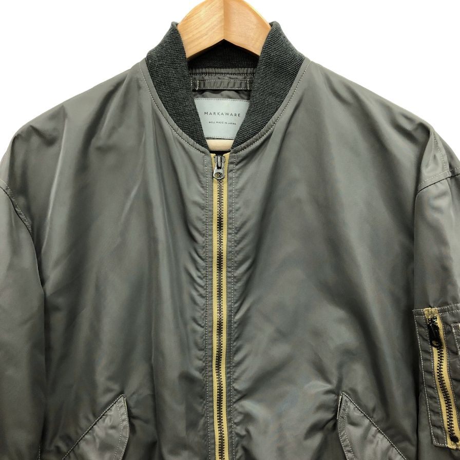 美品◆マーカウェア ブルゾン MA-1 メンズ サイズ2 オリーブ MARKAWARE 【AFB32】