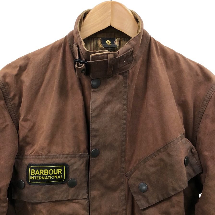 バブアー オイルド ジャケット A505 インターナショナル ブラウン メンズ サイズC38 00s Barbour VINTAGE INTERNATIONAL【LA】