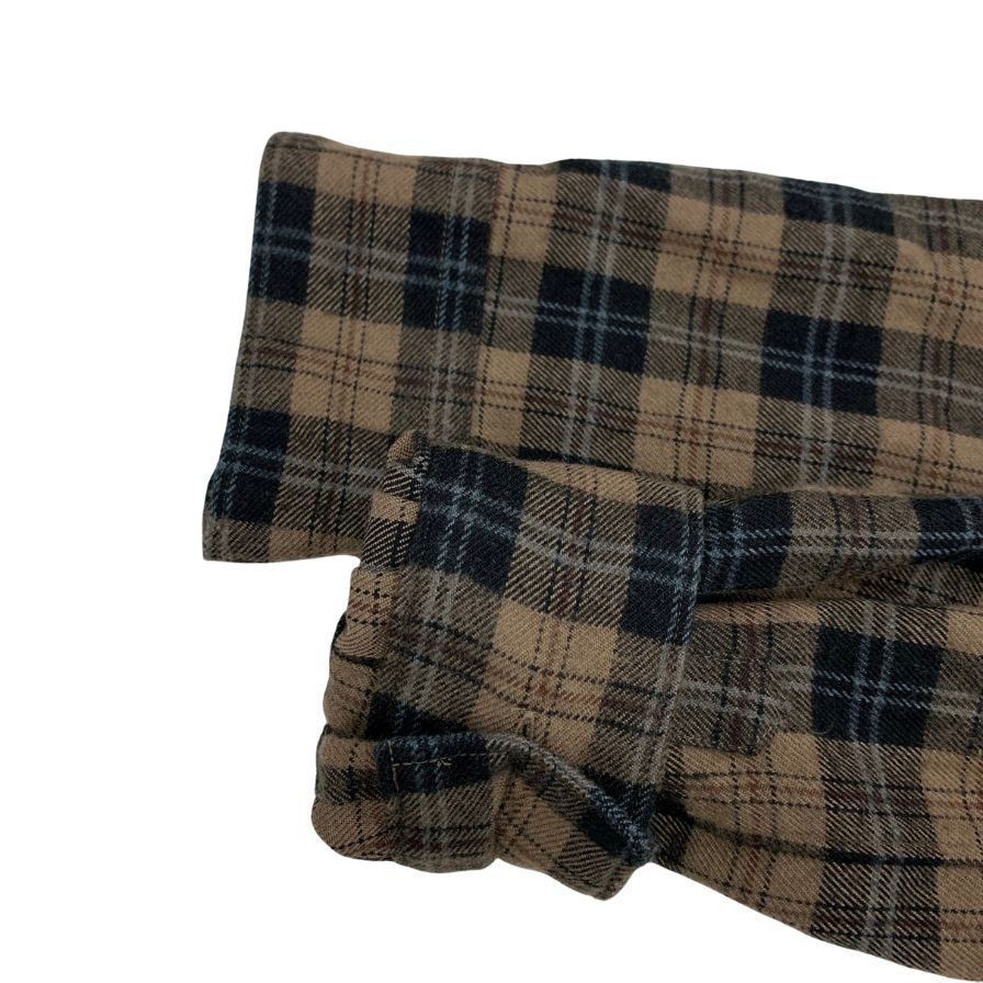 美品◆コムデギャルソン オム プリュス チェックシャツ ブラウン メンズ サイズS PT-B054 comme des garcons homme plus 【AFB27】