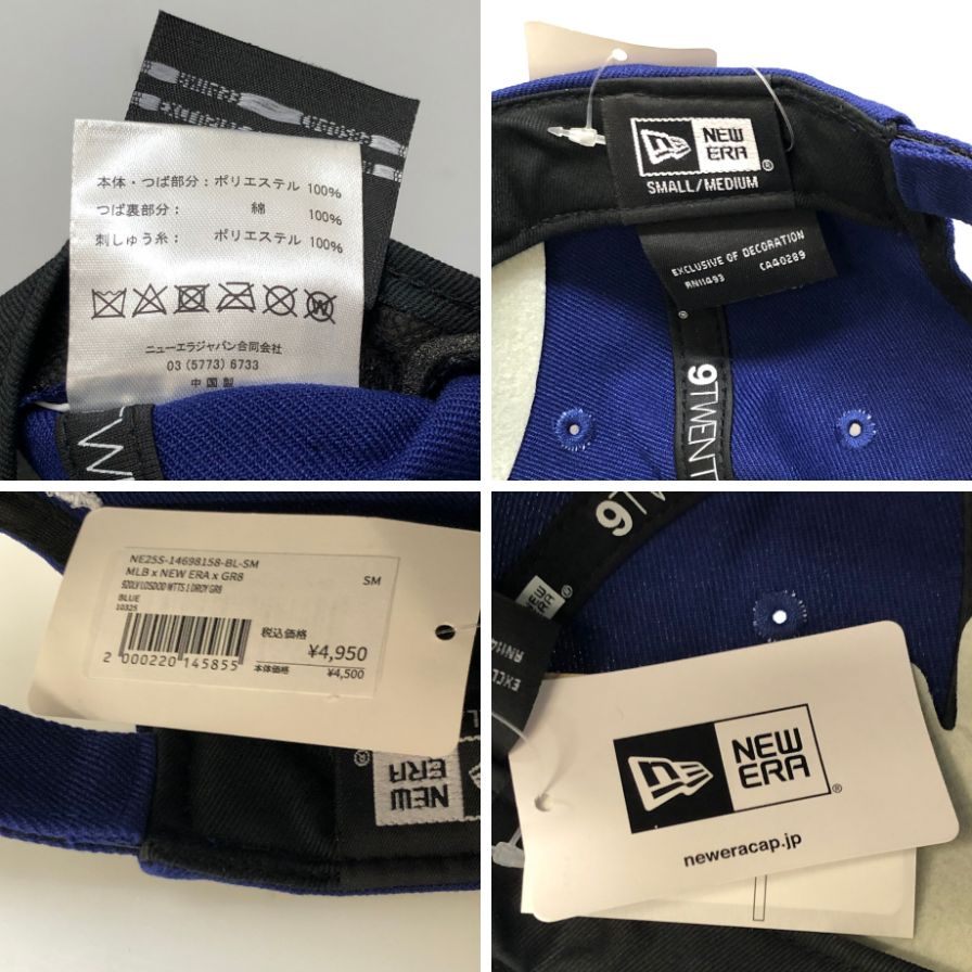 ニューエラ×MLB GR8別注 キャップ MLB World Tour Tokyo Series 2025 LA ドジャース ネイビー サイズSーM NEW ERA【AFB54】【中古】