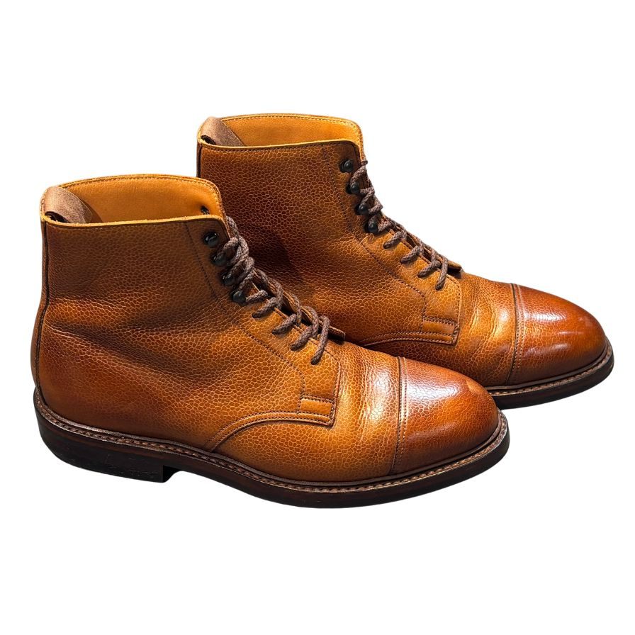 クロケット&ジョーンズ コニストン2 カントリーブーツ グレインレザー ブラウン サイズUK6.5E CROCKETT&JONES ブーツ 約25.0cm【LA】【中古】