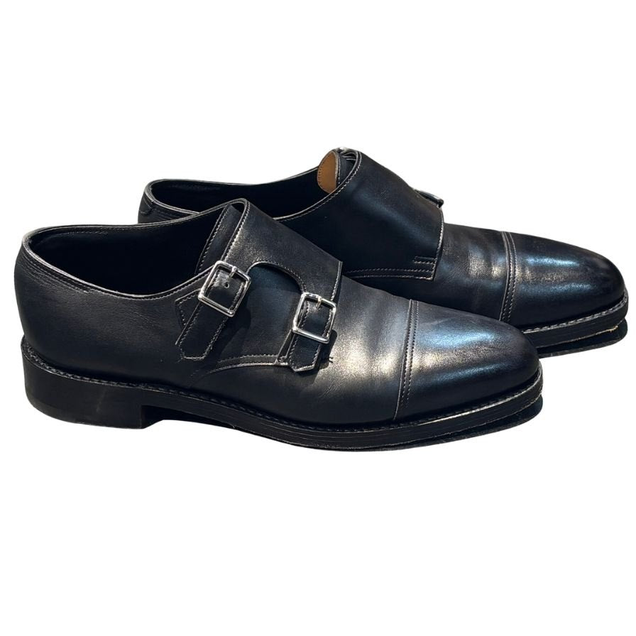 ジョンロブ レザーシューズ ダブルモンク ウィリアム メンズ UK6D ブラック JOHN LOBB ビジネスシューズ 約24.5cm【LA】【中古】