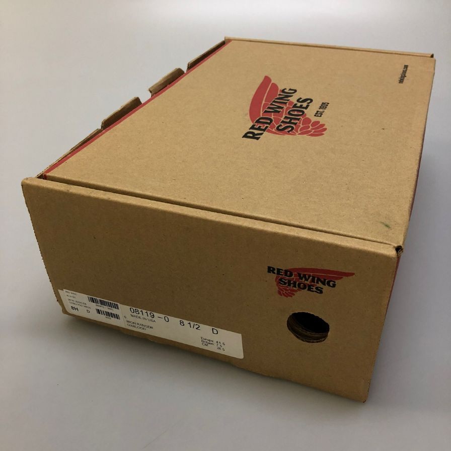 レッドウイング アイアンレンジャーブーツ ストレートチップ 8119 レッド サイズUSA8.5/UK7.5 メンズ RED WING 約26.5cm【AFD8】