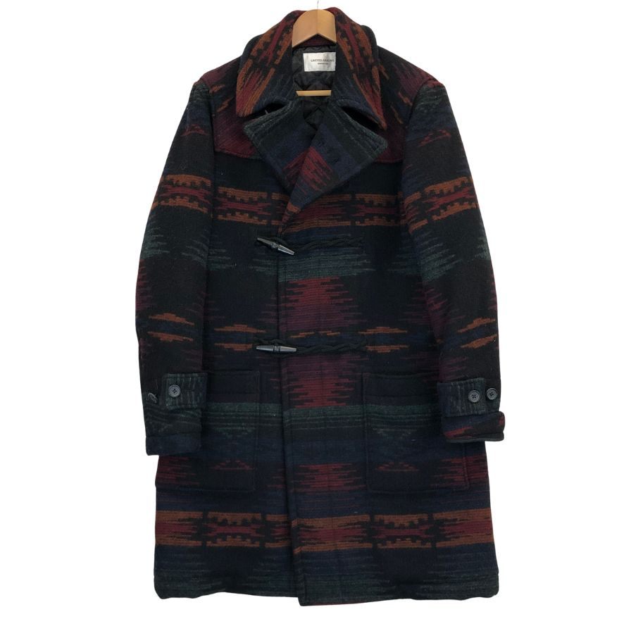 美品◆ユナイテッドアローズ ダッフル チェスター コート 1125-699-5766 チェック柄 L サイズ UNITED ARROWS 【AFA9】