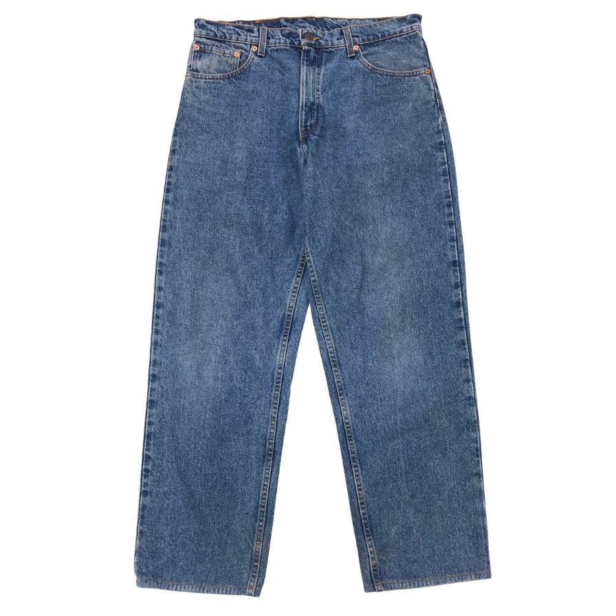 リーバイス デニム 550 ボタン裏653 USA製 インディゴ メンズ サイズ W36 L33 LEVI’S 【AFB39】