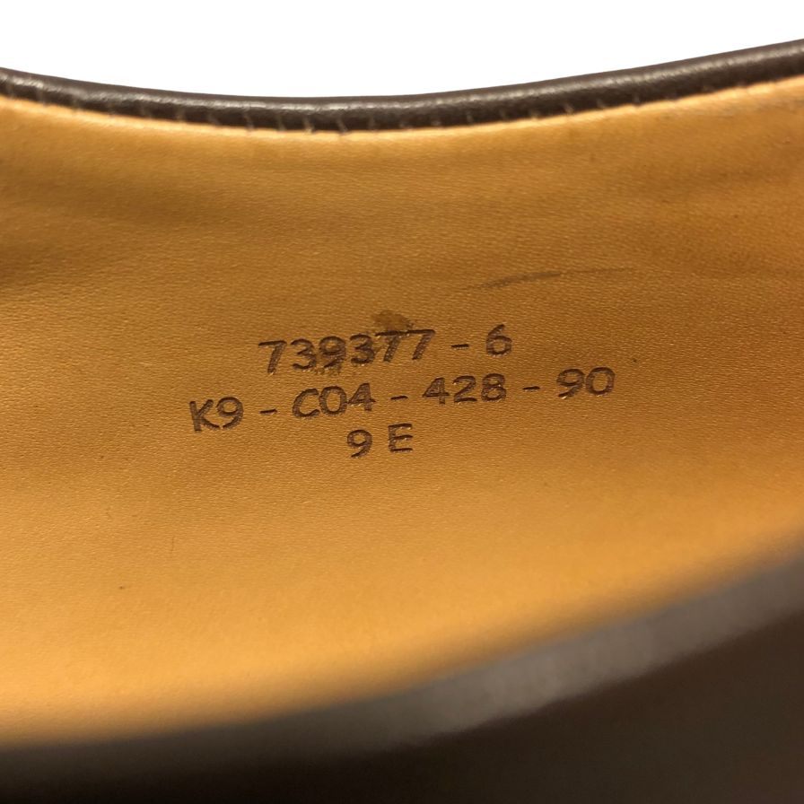 ジェイエムウエストン レザーシューズ ストレートチップ 428 ブラウン カーフ サイズ9 メンズ J.M.WESTON ビジネスシューズ 約27.5cm【LA】【中古】
