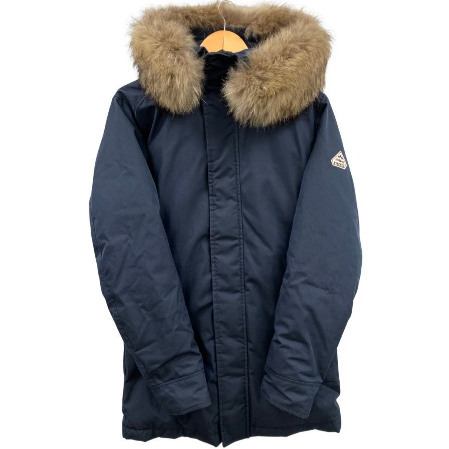 極美品◆ピレネックス ダウンジャケット ANNECY FUR ネイビー メンズ サイズJP XS PYRENEX 【AFF20】