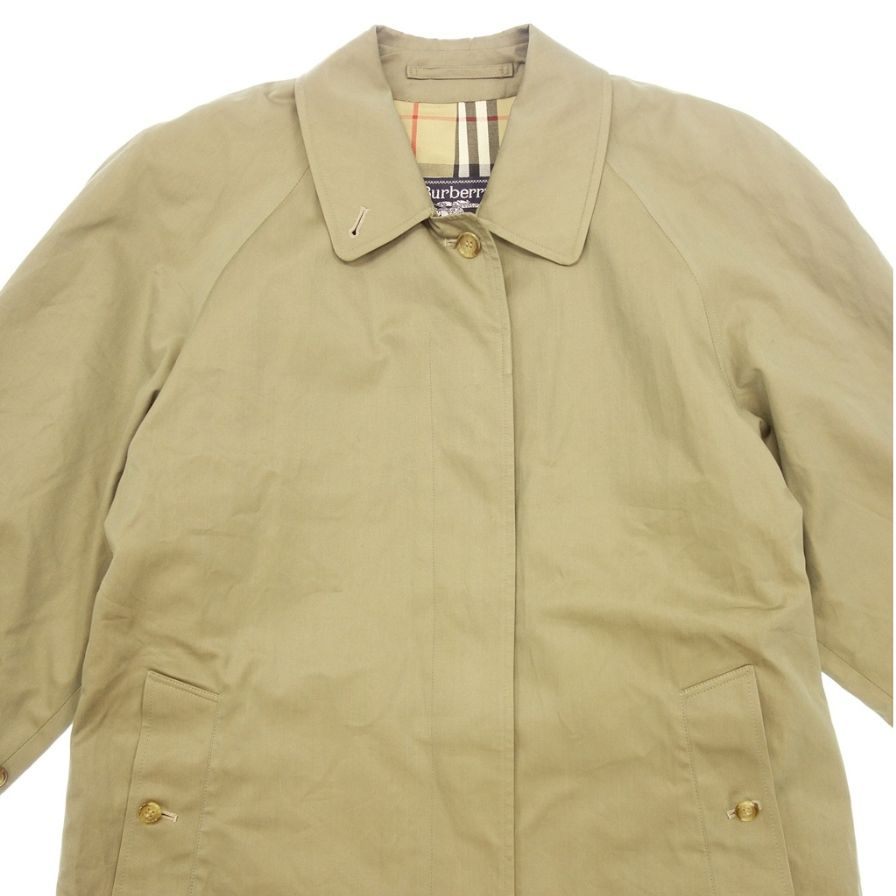 バーバリー ステンカラーコート 80s イングランド製 玉虫色 Burberry's【LA】