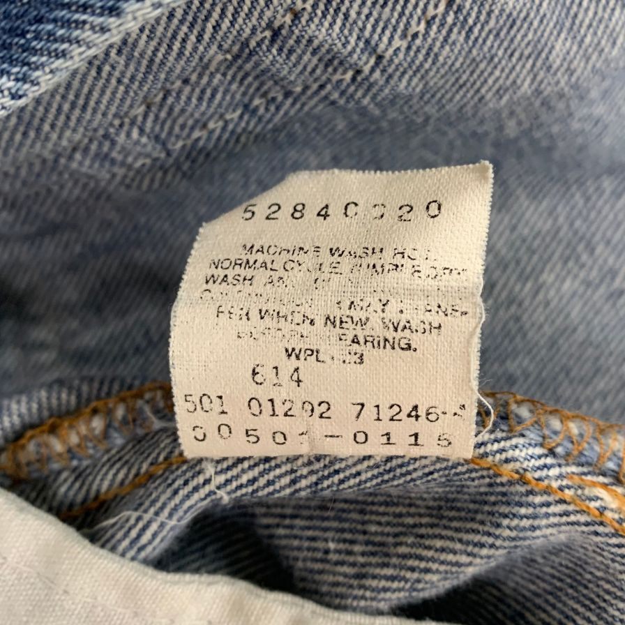 リーバイス デニム 501 90年代 USA製 ボタン裏501 裾グラデーション インディゴ メンズ サイズ W30 L32 LEVI’S 【AFB24】