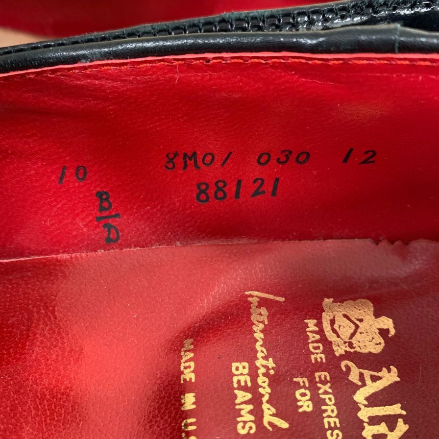 オールデン ビームス 別注 88121 パテント ブラック サイズ10D ALDEN ローファー 約28.0cm【LA】【中古】