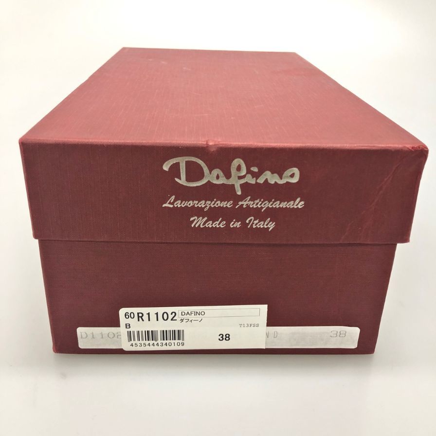 ダフィーノ レザーシューズ ストレートチップ イタリア製 メンズ サイズ38 ブラック Dafino 約23.5cm【AFD9】