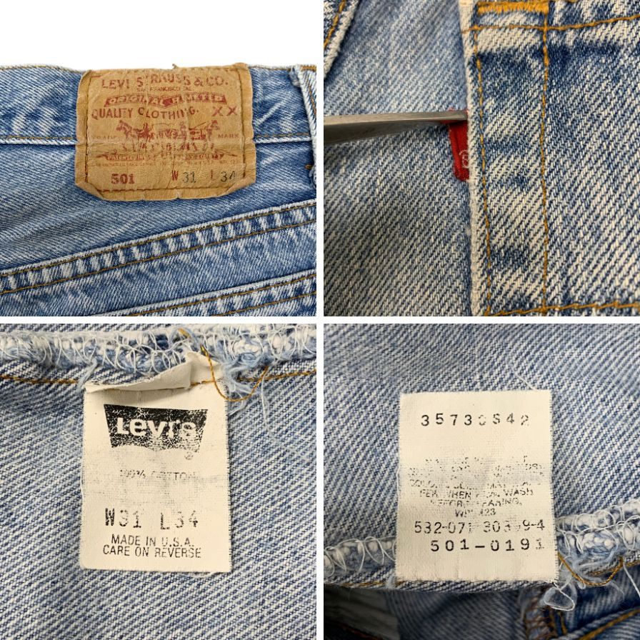 リーバイス デニム 501 90S ボタン裏532 USA製 インディゴ メンズ サイズ W31 L34 LEVI’S 【AFB17】