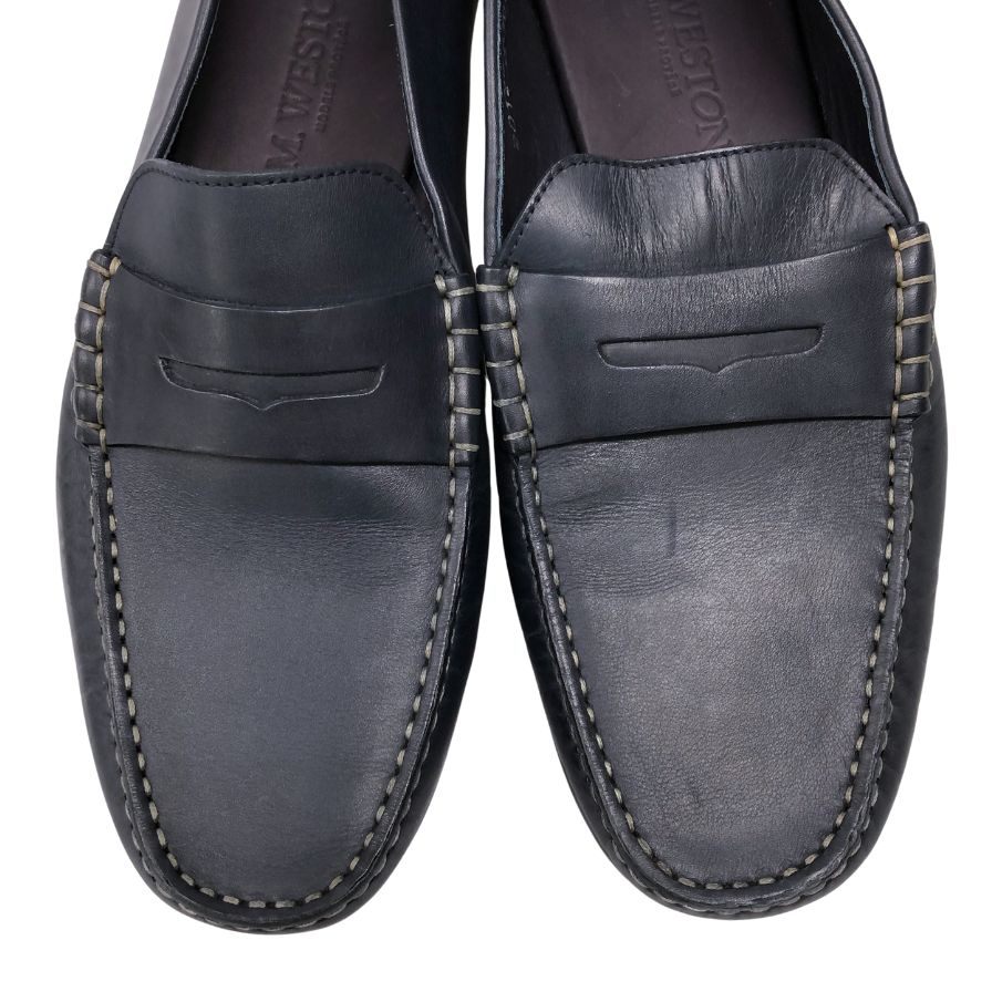 ジェイエムウウェストン レザー ドライビングシューズ メンズ サイズ6ハーフ ネイビー J.M. WESTON ビジネスシューズ 約26.0cm【LA】【中古】