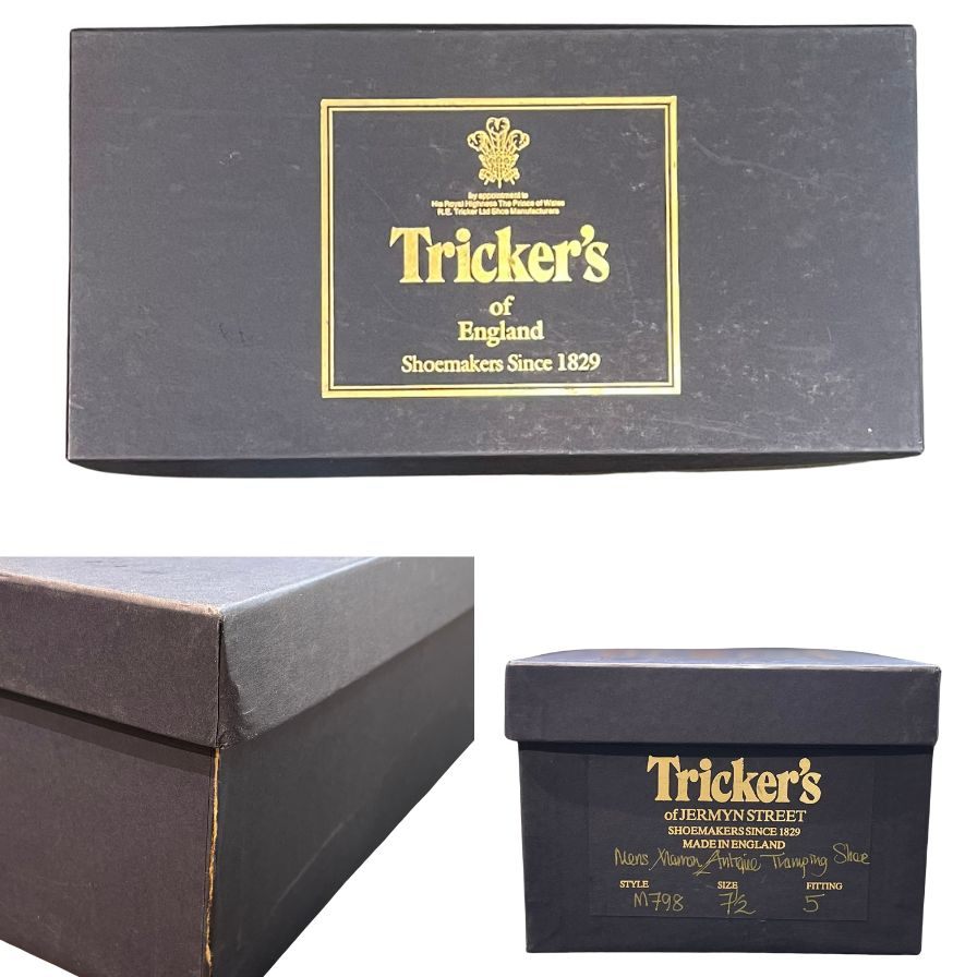 トリッカーズ レザーシューズ ストレートチップ M798 カーフ サイズUK7.5 メンズ ブラウン Tricker’s ビジネスシューズ 約26.0cm【LA】【中古】