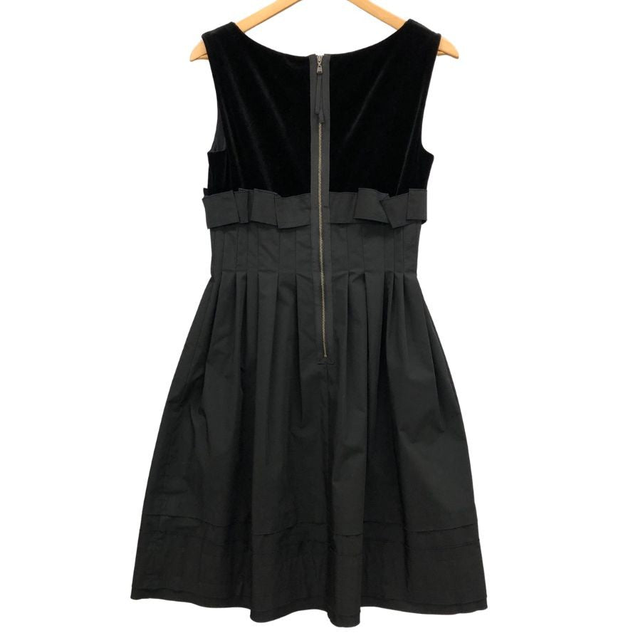 美品◆フォクシー ニューヨーク ワンピース 25153-SPSAZ54 ノースリーブ ブラック レディース サイズ42 FOXEY NEW YORK 【AFB25】