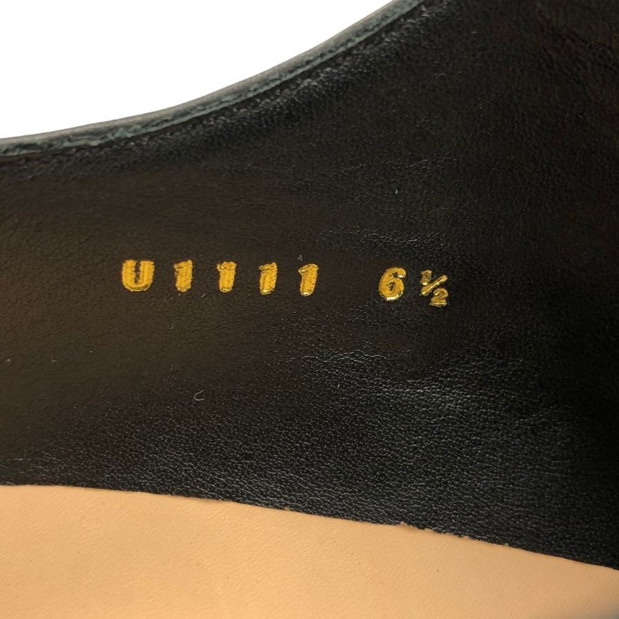 ユニオンインペリアル レザーシューズ 1111 ストレートチップ ブラック サイズ6.5 メンズ UNION IMPERIAL 約25.5cm【AFD7】