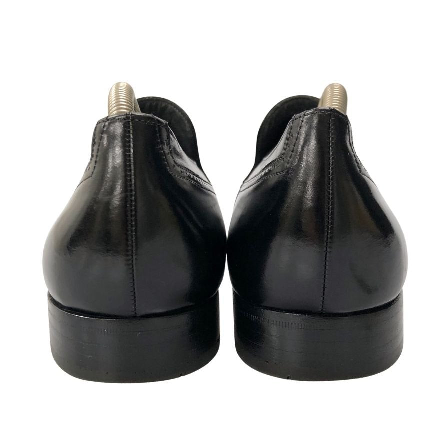 バリー ローファー ウイングチップ レザー スリッポン ブラック メンズ サイズUK7 BALLY 約25.0cm【AFC9】