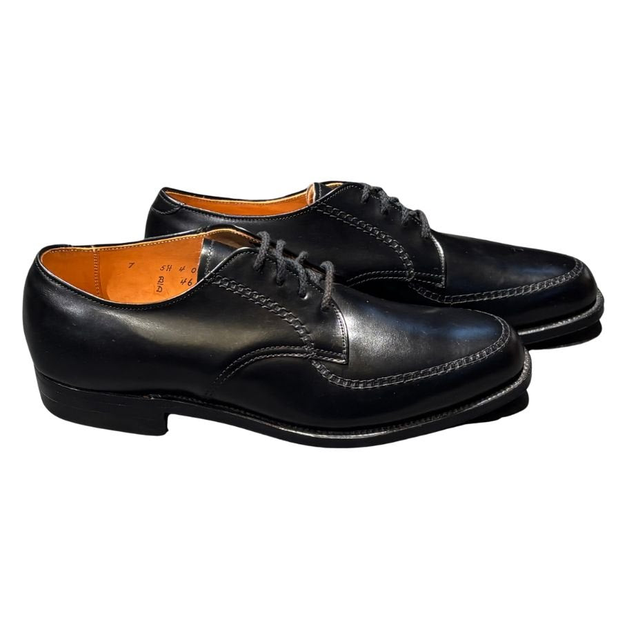 オールデン レザーシューズ 461 旧ロゴ カーフ モックトゥ Uチップ ブラック サイズ7 メンズ ALDEN ビジネスシューズ 約25.0cm【LA】【中古】