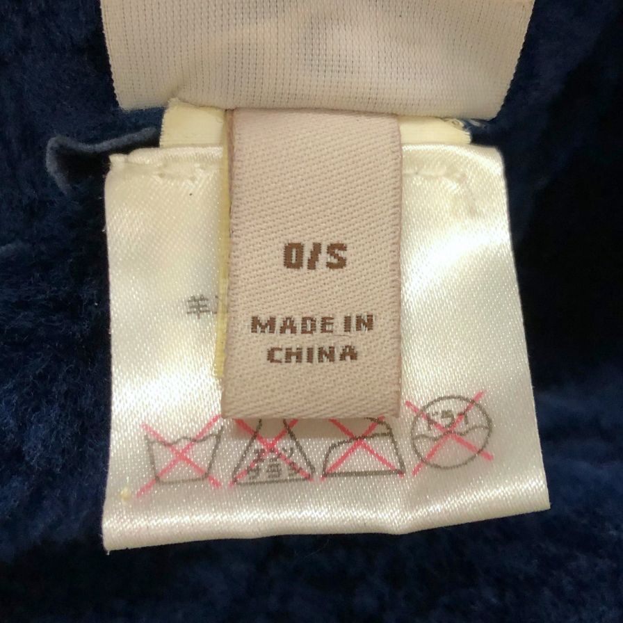 アグ ハット ムートン 本毛皮 ボア キャップ 帽子 ネイビー 0/S UGG