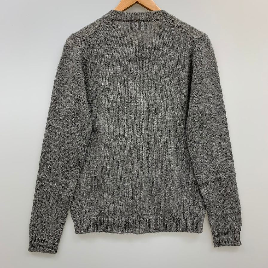 極美品◆プラダ ニット カーディガン 2016 ウール100% レディース サイズ44 グレー PRADA 【AFB28】