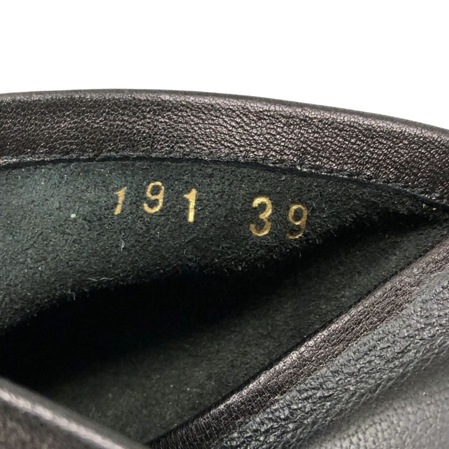 アクネ ストゥディオズ ミュール オープントゥ チャンキーヒール レザー サイズ39 レディース Acne Studios 約25.5cm【AFC29】