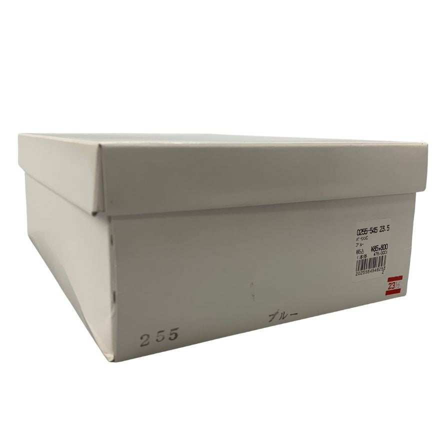 新宿屋 レザースニーカー レザー×パイソン 0255-545 23.5cm レディース ブルー shinjukuya 約23.5cm【7-19】