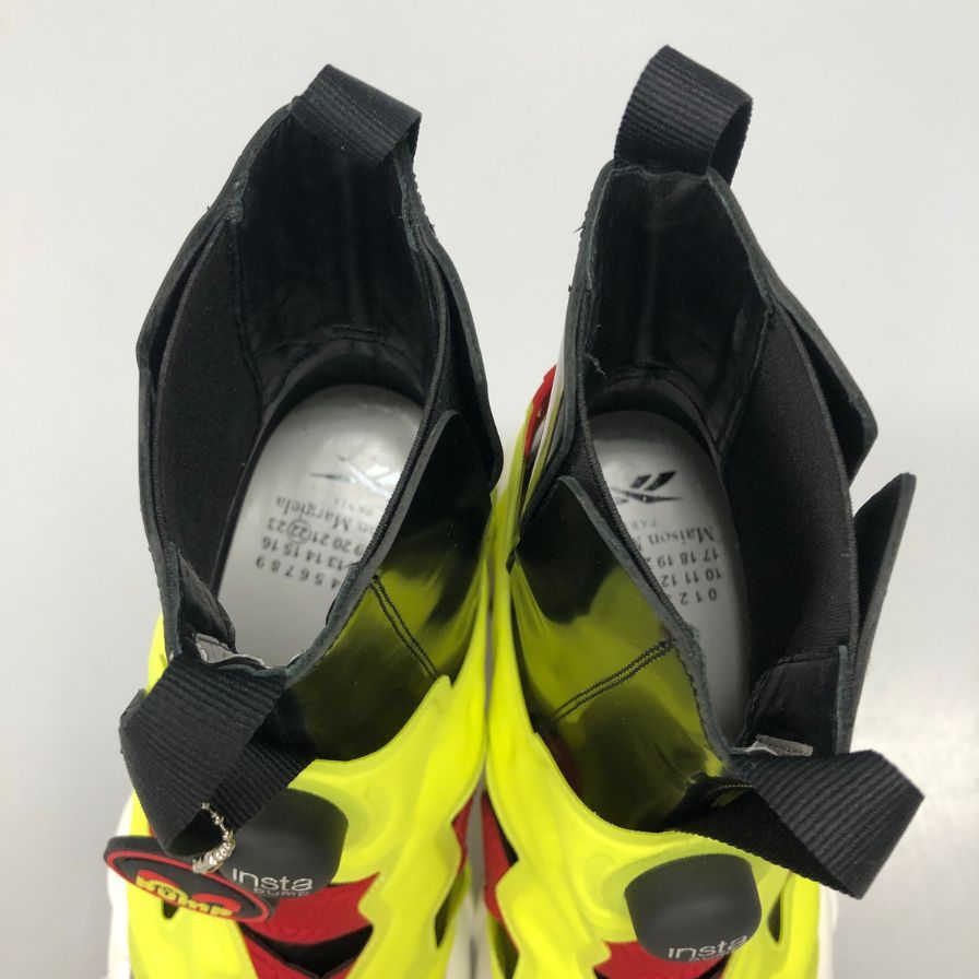 メゾンマルジェラ リーボック スニーカー Tabi Instapump Fury Hi S34WU0023 イエロー系 レディース サイズ36 Maison Margiela Reebok 約22.5cm【AFD4】