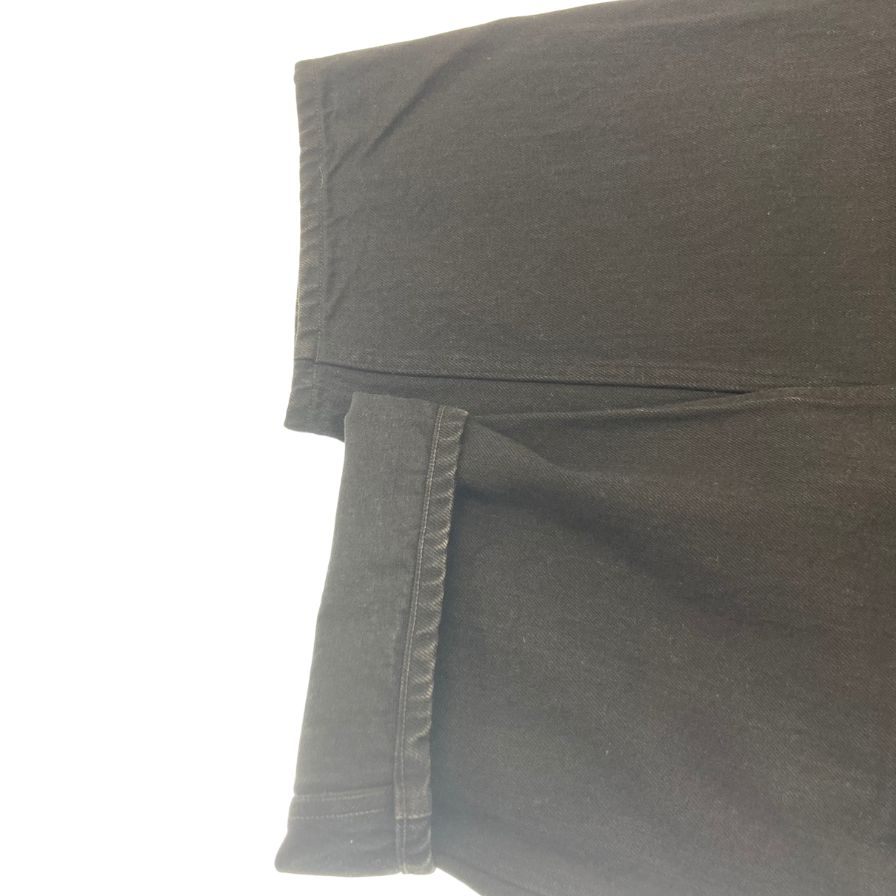 美品◆コモリ デニムパンツ ベルテッド 19AW Q03-03005 メンズ ブラック サイズ1 COMOLI 【AFB16】