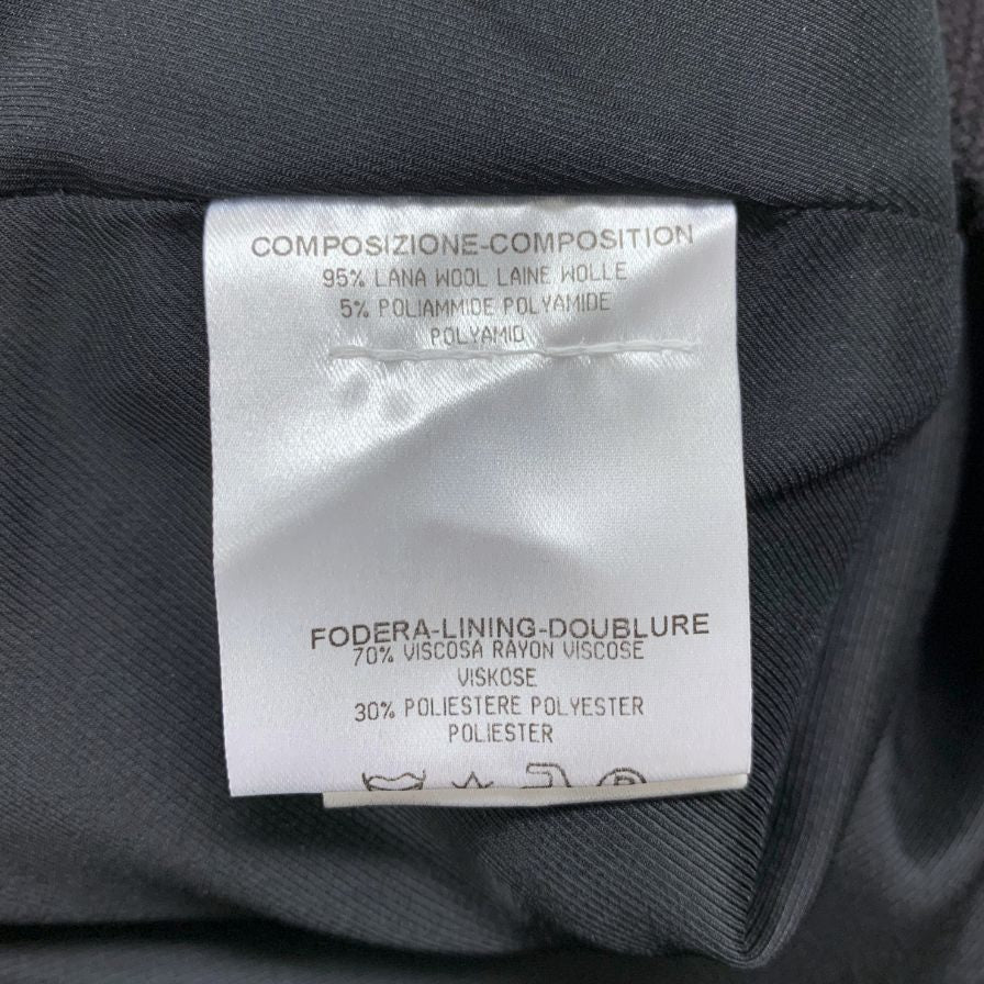 グッチ スカート ウール ツイード チェック 切替 2007 フレア レッド ブラック レディース サイズ42 GUCCI【AFB49】