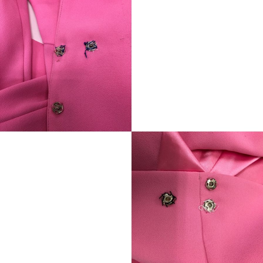 美品◆エリザベッタ フランキ ノーカラーコート ダブルブレスト ピンク サイズ40 ELISABETTA FRANCHI 【AFB14】