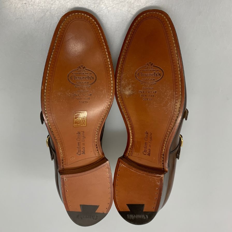 チャーチ レザーシューズ サイズ8 メンズ ブラウン Church's COWES ビジネスシューズ 約26.5cm【LA】【中古】