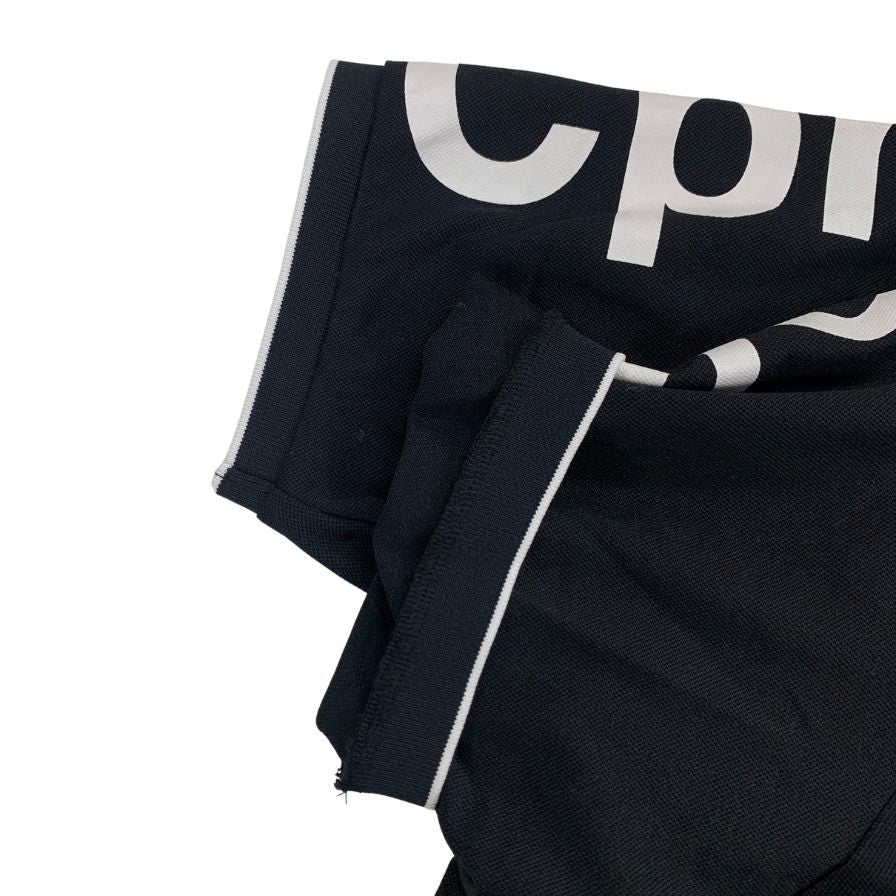 極美品◆マンシングウェア×Cph/Golf 半袖ポロシャツ ドライテック サイズL メンズ ブラック Munsingwear 【AFB24】